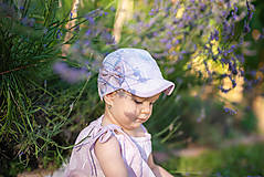 Detské čiapky - Letná šiltovka Violet - 9759370_