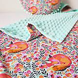 Detský textil - ZLAVA!detská deka zasnívané líšky - 9761433_