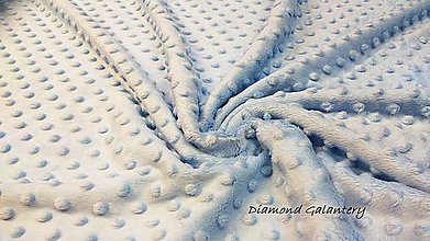 Textil - Baby Minki - modrá - cena za 10 cm - 9764180_