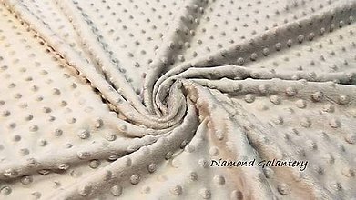 Textil - Baby Minki - šedá - cena za 10 cm - 9764190_