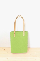 Veľké tašky - Purity... green... 100% prírodná... Merino & koža... 2018 - 9764106_