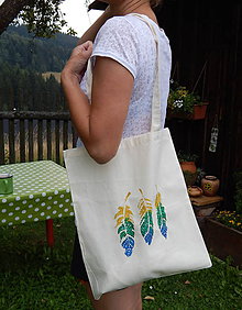 Nákupné tašky - Plátená nákupná taška (Indiánske leto zľava z 8,50) - 9766813_