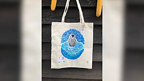 Nákupné tašky - ♥ Plátená, ručne maľovaná taška ♥ - 9767012_