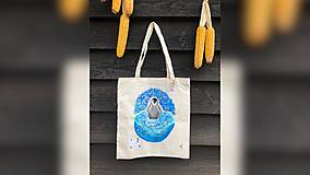 Nákupné tašky - ♥ Plátená, ručne maľovaná taška ♥ - 9767013_