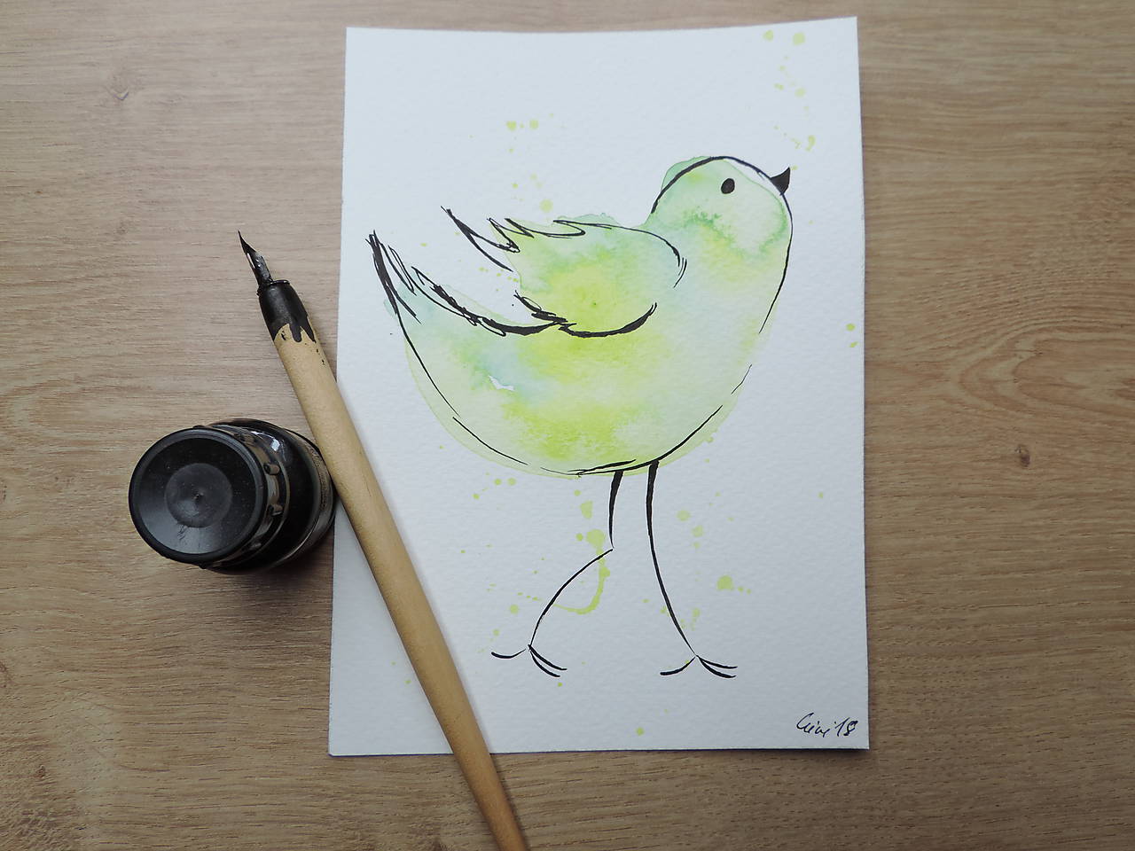 Zelený vtáčik I.