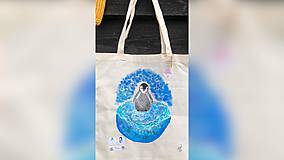 Nákupné tašky - ♥ Plátená, ručne maľovaná taška ♥ - 9767780_