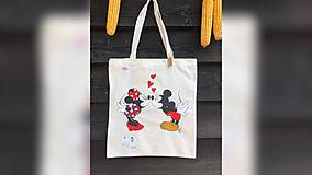 Nákupné tašky - ♥ Plátená, ručne maľovaná taška ♥ - 9768968_