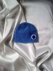 Detské čiapky - modrá čiapočka - 9769091_