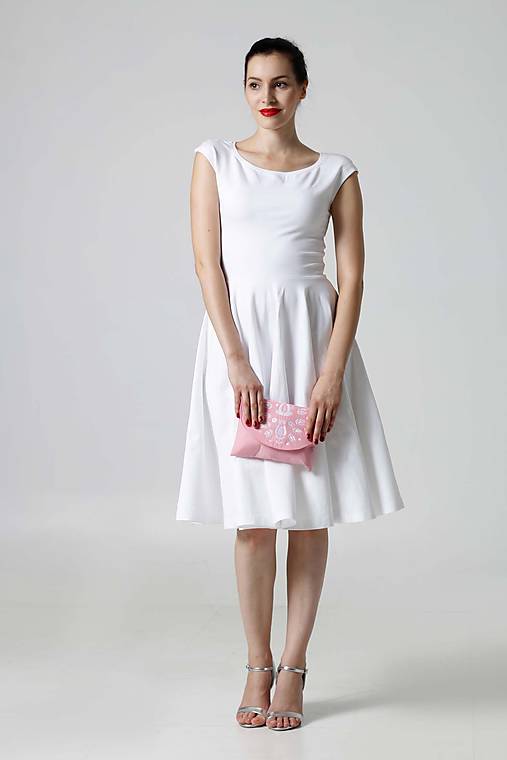  - Šaty s kruhovou sukňou biele (36) - 9774111_