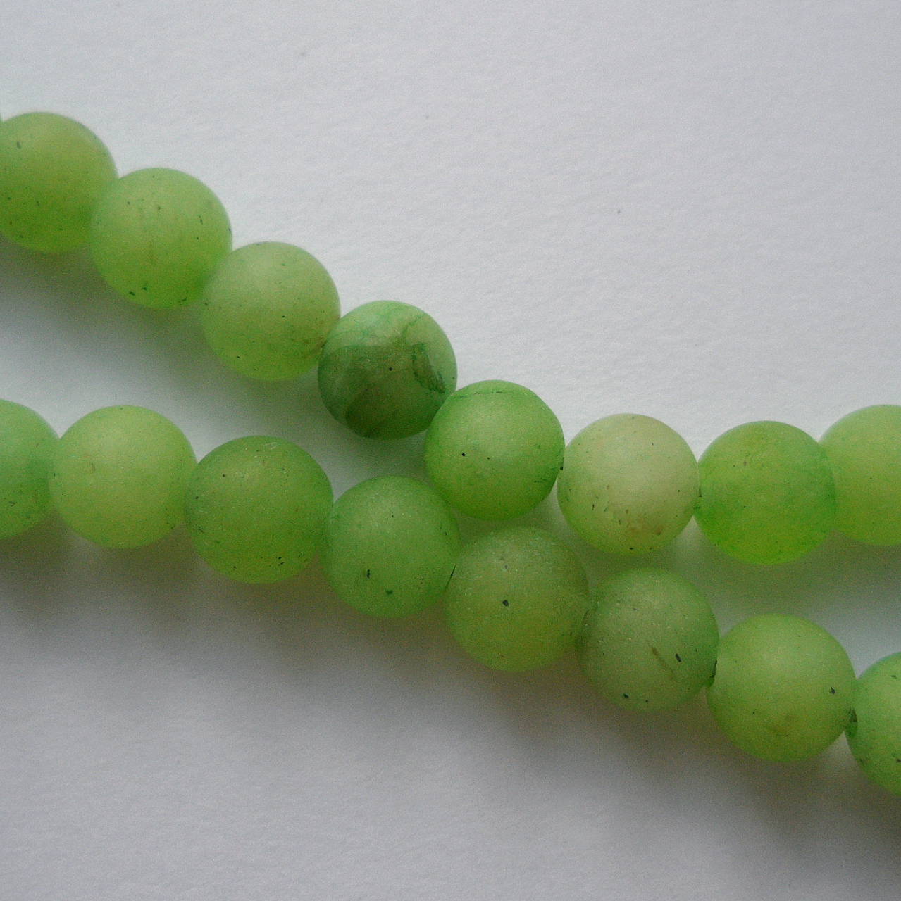 Jadeit matný 6mm-1ks (pastel.zelený)