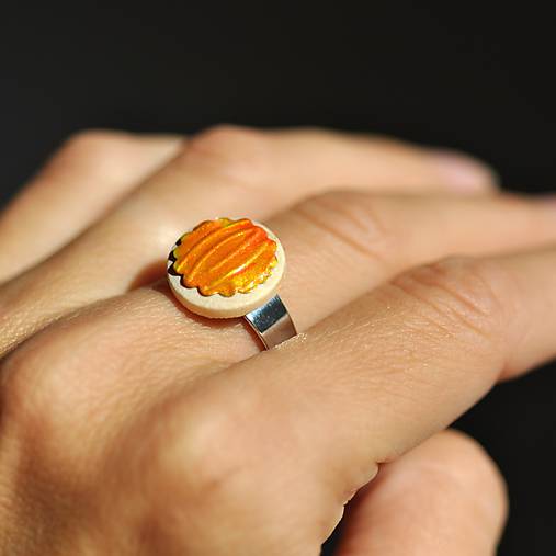 Prsteň Oranžový mini