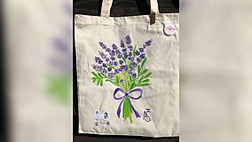 Nákupné tašky - ♥ Plátená, ručne maľovaná taška ♥ - 9775492_