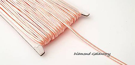 Galantéria - Sutaška 3 mm - púdrovo ružová - 9778538_