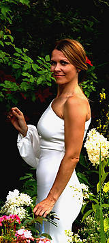 Šaty - Ručne maľované krásne svadobné šaty "blossom" - 9777944_
