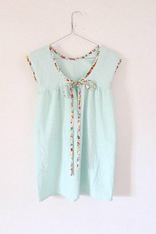 Detské oblečenie - Low Back šaty "Ľanové" krátke_rôzne farby - 9778112_