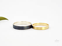 Snubné prstene obrúčky, zlato 585/1000 a striebro 925/1000
