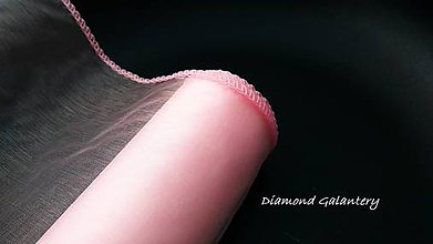 Galantéria - Obšitá organza 12 cm - ružová svetlá - 9783636_