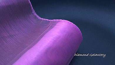 Galantéria - Obšitá organza 12 cm - fialová - 9783639_