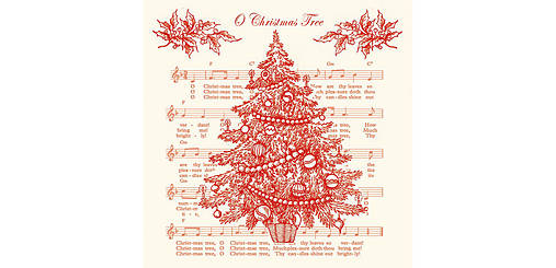  - Servítka "O Christmas tree red", ihneď - 9782675_