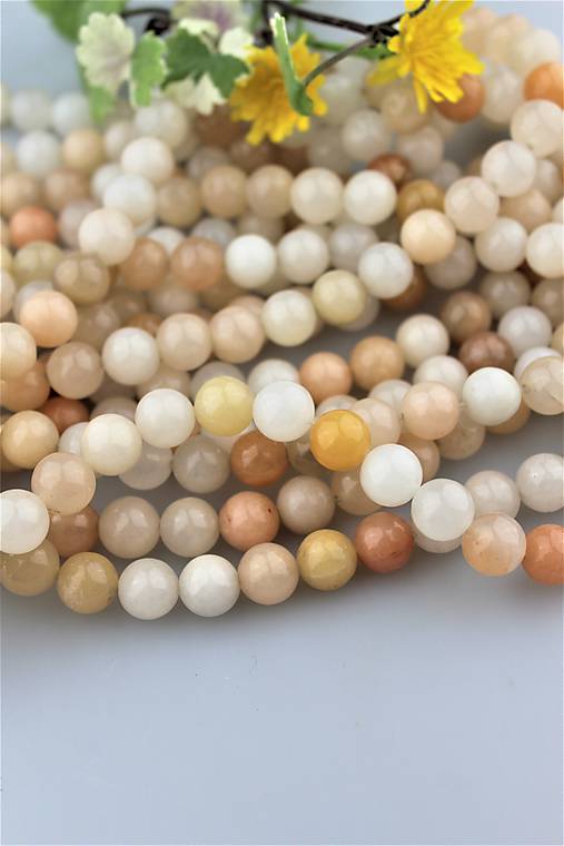 Minerály - Ružový aventurín korálky 10mm - 9785419_