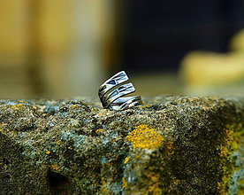 Prstene - Nerezový prsten.." Double snake " - 9785229_