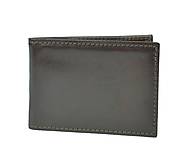 Peňaženky - Kožené púzdro na karty a vizitky v tmavo hnedej farbe - 9784530_