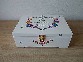 Úložné priestory & Organizácia - Folklorna svadobná krabička - 9786037_