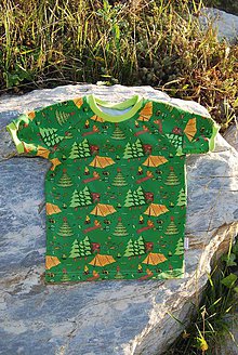 Detské oblečenie - Tričko s krátkým rukávem "v lese" vel.86, 92 a 98 - 9789299_