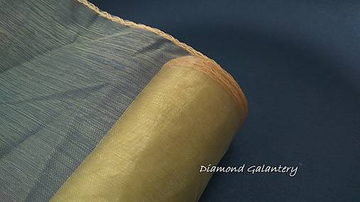 Galantéria - Obšitá organza 12 cm - zlatistá - 9788811_