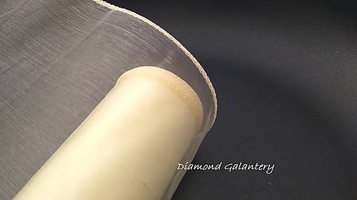 Galantéria - Obšitá organza 12 cm - smotanová - 9788838_