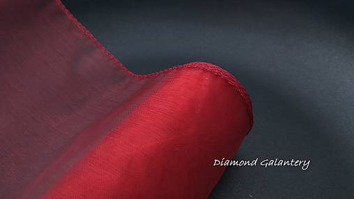 Galantéria - Obšitá organza 12 cm - vínová - 9788840_