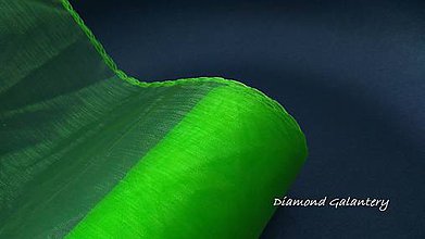 Galantéria - Obšitá organza 12 cm - zelená - 9788776_