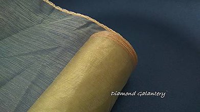 Galantéria - Obšitá organza 12 cm - zlatistá - 9788811_