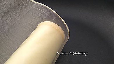 Galantéria - Obšitá organza 12 cm - smotanová - 9788838_