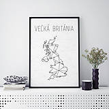 Grafika - VEĽKÁ BRITÁNIA, minimalistická mapa - 9788711_