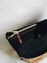 Veľké tašky - Papírová kabelka // black gold - 9787231_