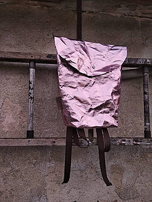Batohy - Papírový batoh // holographic pink - 9787796_