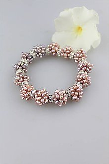 Náramky - perly náramok luxusný (fialková perla) - 9791059_