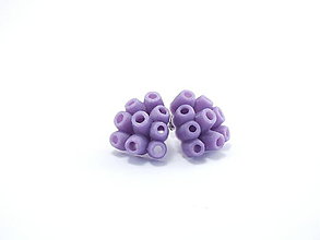 Náušnice - Náušnice koral violet - 9791689_