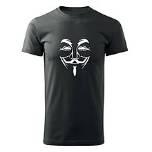 Pánske oblečenie - Tričko pámske Anonymous (XXXL - Čierna) - 9790098_