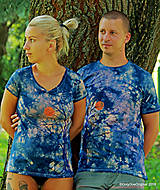 Topy, tričká, tielka - Dámske a pánske tričká, párové, batikované, maľované MALÁ NOĆNÁ BÚRKA - 9797436_