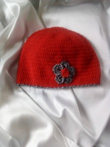 Čiapky, čelenky, klobúky - červená čiapka - 9796340_