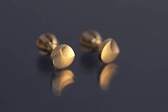 Náušnice - Náušnice mesiačiky (žlté zlato) - 9803038_