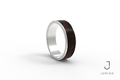Prstene - Strieborný prsteň JURING Classic Eben - 9804467_
