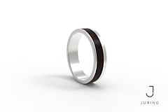 Prstene - Strieborný prsteň JURING Elegance EBEN - 9804516_