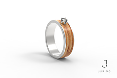 Prstene - Zásnubný prsteň JURING Oliva - 9804593_