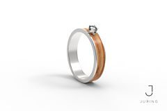 Prstene - Zásnubný prsteň JURING Oliva Slim - 9804670_