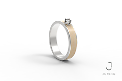 Prstene - Zásnubný prsteň JURING Javor Slim - 9804675_