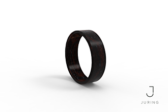 Prstene - Drevený prsteň JURING Eben - 9804414_