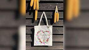 Nákupné tašky - ♥ Plátená, ručne maľovaná taška ♥ (MI18) - 9807638_